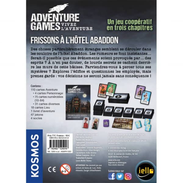 Adventure Games - Frissons à l'hôtel Abaddon