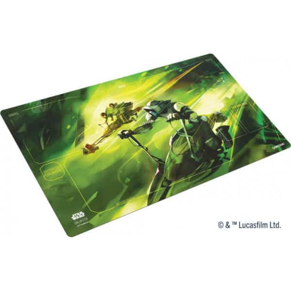 star wars: unlimited playmat speeder bike chase
