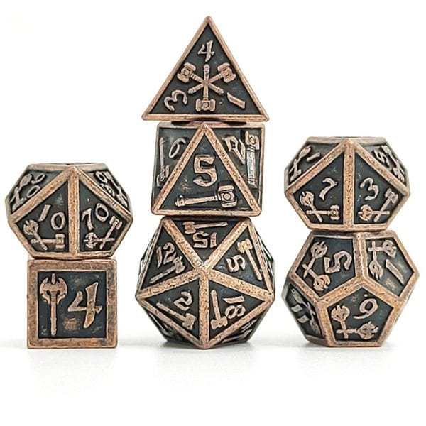 lot de 7 dés métal 16mm