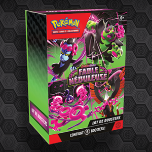 pokémon ecarlate & violet fable nébuleuse lot 6 boosters