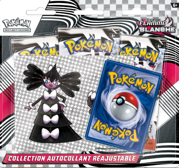 pokémon tech sticker collection flamme blanche