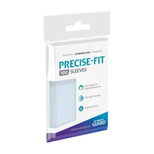 ultimate guard precise fit sleeve (100) standard transparent