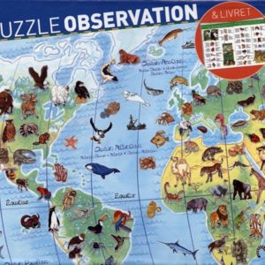 puzzle observation animaux du monde 100pc
