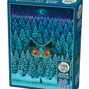 puzzle 500pcs le chat dans la forêt