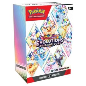 pokémon bundle de 6 boosters evolutions prismatiques fr