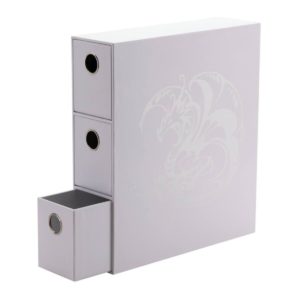 dragon shield fortress card drawers blanc [verticale] (3 tiroirs)